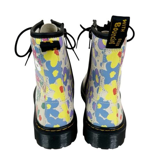 Dr. Martens Boots Womens 6 Floral Print Lace Up 1460 Y Multicolor Docs - Picture 4 of 10